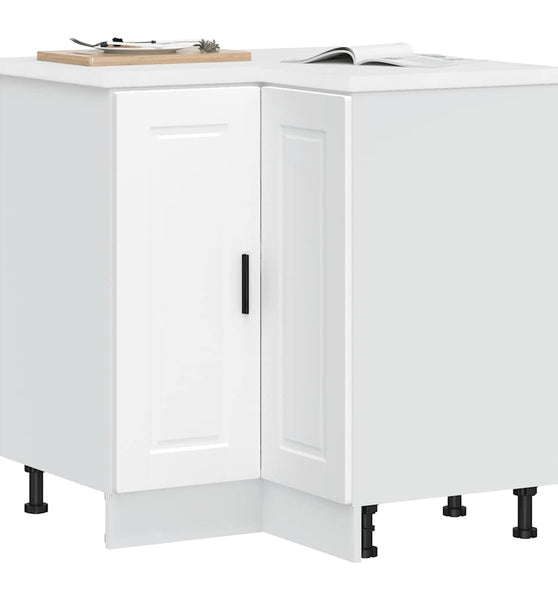 Küchen-Eckunterschrank Porto Weiß Holzwerkstoff