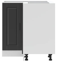 Küchen-Eckunterschrank Porto Schwarz Holzwerkstoff