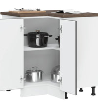 Küchen-Eckunterschrank Porto Schwarz Holzwerkstoff