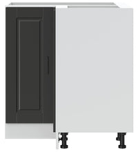 Küchen-Eckunterschrank Porto Schwarz Holzwerkstoff