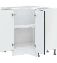 Küchen-Eckunterschrank Porto Schwarz Holzwerkstoff