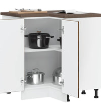 Küchen-Eckunterschrank Porto Räuchereiche Holzwerkstoff