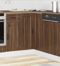 Küchen-Eckunterschrank Porto Braun Eichen-Optik Holzwerkstoff
