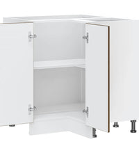Küchen-Eckunterschrank Porto Braun Eichen-Optik Holzwerkstoff