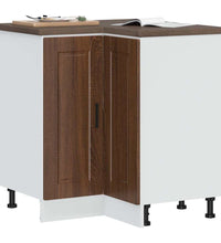 Küchen-Eckunterschrank Porto Braun Eichen-Optik Holzwerkstoff