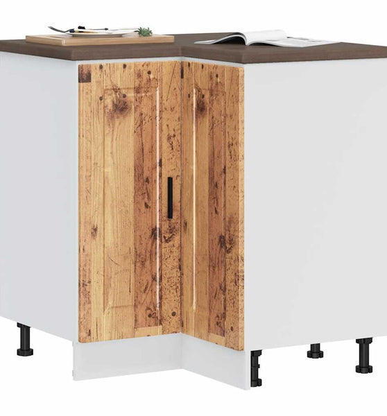 Küchen-Eckunterschrank Porto Altholz-Optik Holzwerkstoff