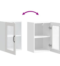 Küchen-Hängeschrank mit Glastür Porto Weiß