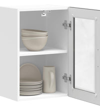 Küchen-Hängeschrank mit Glastür Porto Schwarz