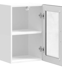Küchen-Hängeschrank mit Glastür Porto Schwarz