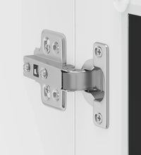 Küchen-Hängeschrank mit Glastür Porto Schwarz