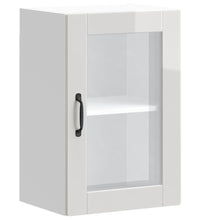 Küchen-Hängeschrank mit Glastür Porto Hochglanz-Weiß