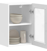 Küchen-Hängeschrank mit Glastür Porto Hochglanz-Weiß