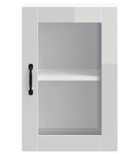 Küchen-Hängeschrank mit Glastür Porto Hochglanz-Weiß