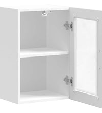 Küchen-Hängeschrank mit Glastür Porto Hochglanz-Weiß