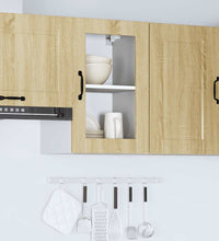Küchen-Hängeschrank mit Glastür Porto Sonoma-Eiche