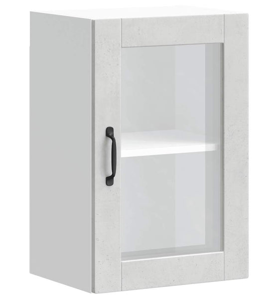 Küchen-Hängeschrank mit Glastür Porto Betongrau