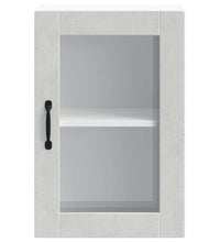 Küchen-Hängeschrank mit Glastür Porto Betongrau