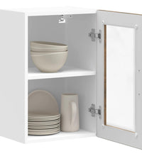 Küchen-Hängeschrank mit Glastür Porto Räuchereiche
