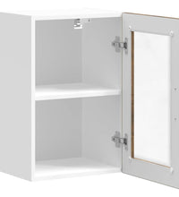Küchen-Hängeschrank mit Glastür Porto Räuchereiche