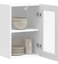Küchen-Hängeschrank mit Glastür Porto Grau Sonoma