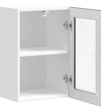 Küchen-Hängeschrank mit Glastür Porto Braun Eichen-Optik