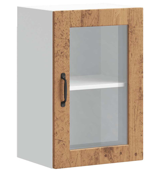 Küchen-Hängeschrank mit Glastür Porto Altholz-Optik