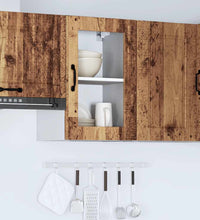 Küchen-Hängeschrank mit Glastür Porto Altholz-Optik