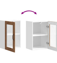 Küchen-Hängeschrank mit Glastür Porto Altholz-Optik