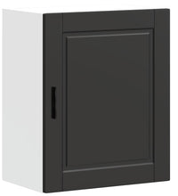 Küchen-Hängeschränke 2 Stk. Porto Schwarz Holzwerkstoff