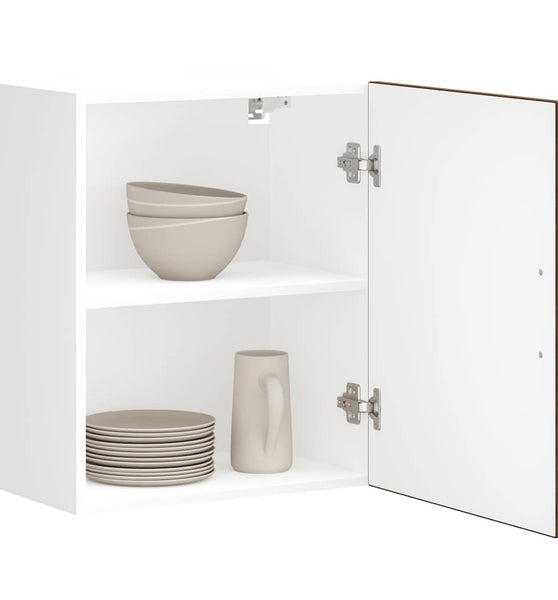 Küchen-Hängeschränke 2 Stk. Braun Eichen-Optik Holzwerkstoff