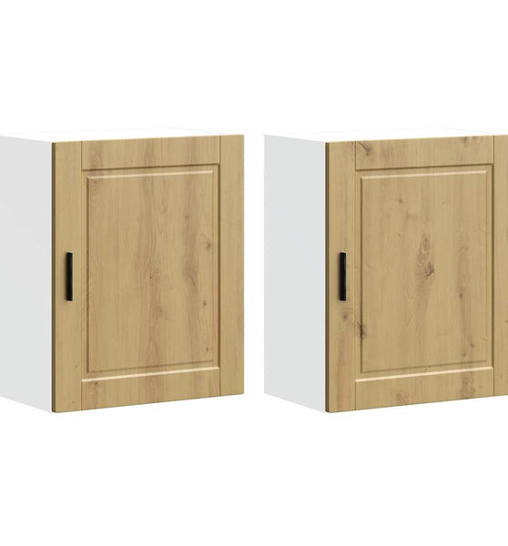 Küchen-Hängeschränke 2 Stk. Porto Artisan-Eiche Holzwerkstoff