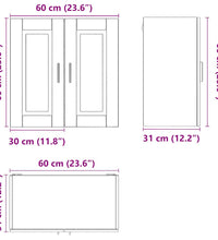 Küchen-Hängeschrank Porto Sonoma-Eiche Holzwerkstoff