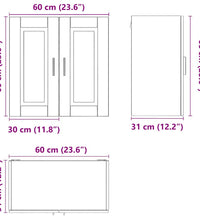 Küchen-Hängeschrank Porto Braun Eichen-Optik Holzwerkstoff