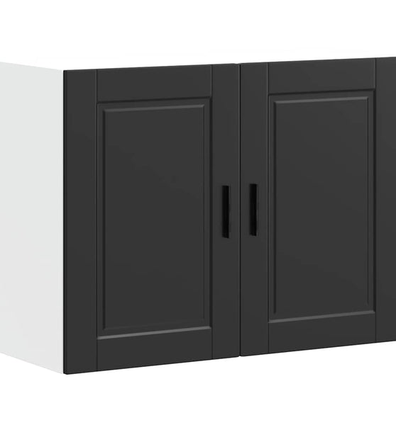 Küchen-Hängeschrank Porto Schwarz Holzwerkstoff