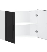 Küchen-Hängeschrank Porto Schwarz Holzwerkstoff