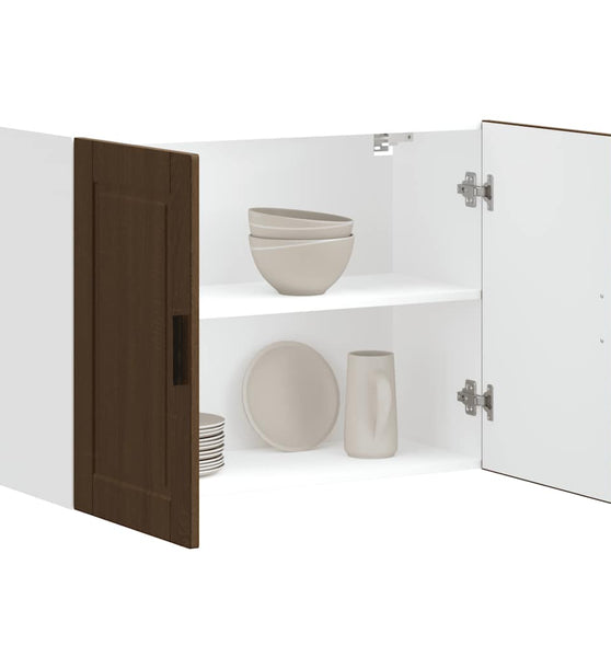 Küchen-Hängeschrank Porto Braun Eichen-Optik Holzwerkstoff