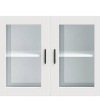 Küchen-Hängeschrank mit Glastür Porto Weiß