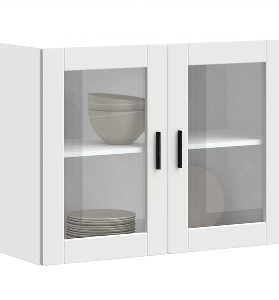 Küchen-Hängeschrank mit Glastür Porto Weiß