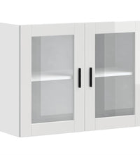 Küchen-Hängeschrank mit Glastür Porto Hochglanz-Weiß
