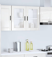Küchen-Hängeschrank mit Glastür Porto Hochglanz-Weiß