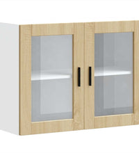 Küchen-Hängeschrank mit Glastür Porto Sonoma-Eiche
