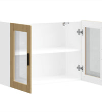 Küchen-Hängeschrank mit Glastür Porto Sonoma-Eiche