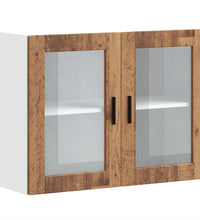 Küchen-Hängeschrank mit Glastür Porto Altholz-Optik