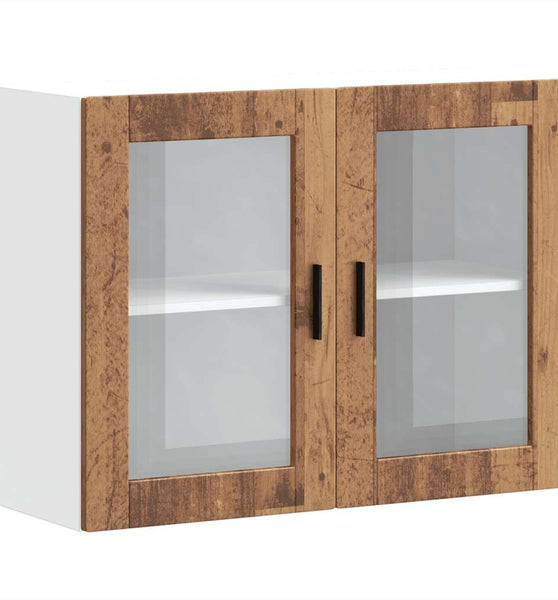 Küchen-Hängeschrank mit Glastür Porto Altholz-Optik