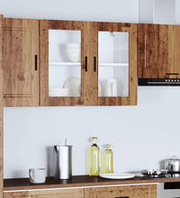 Küchen-Hängeschrank mit Glastür Porto Altholz-Optik