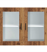 Küchen-Hängeschrank mit Glastür Porto Altholz-Optik