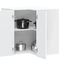 Küchen-Eckhängeschrank Porto Weiß Holzwerkstoff