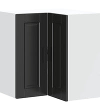 Küchen-Eckhängeschrank Porto Schwarz Holzwerkstoff