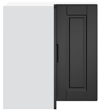 Küchen-Eckhängeschrank Porto Schwarz Holzwerkstoff