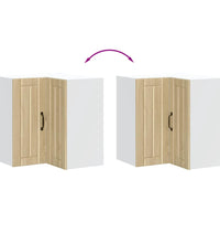 Küchen-Eckhängeschrank Porto Sonoma-Eiche Holzwerkstoff